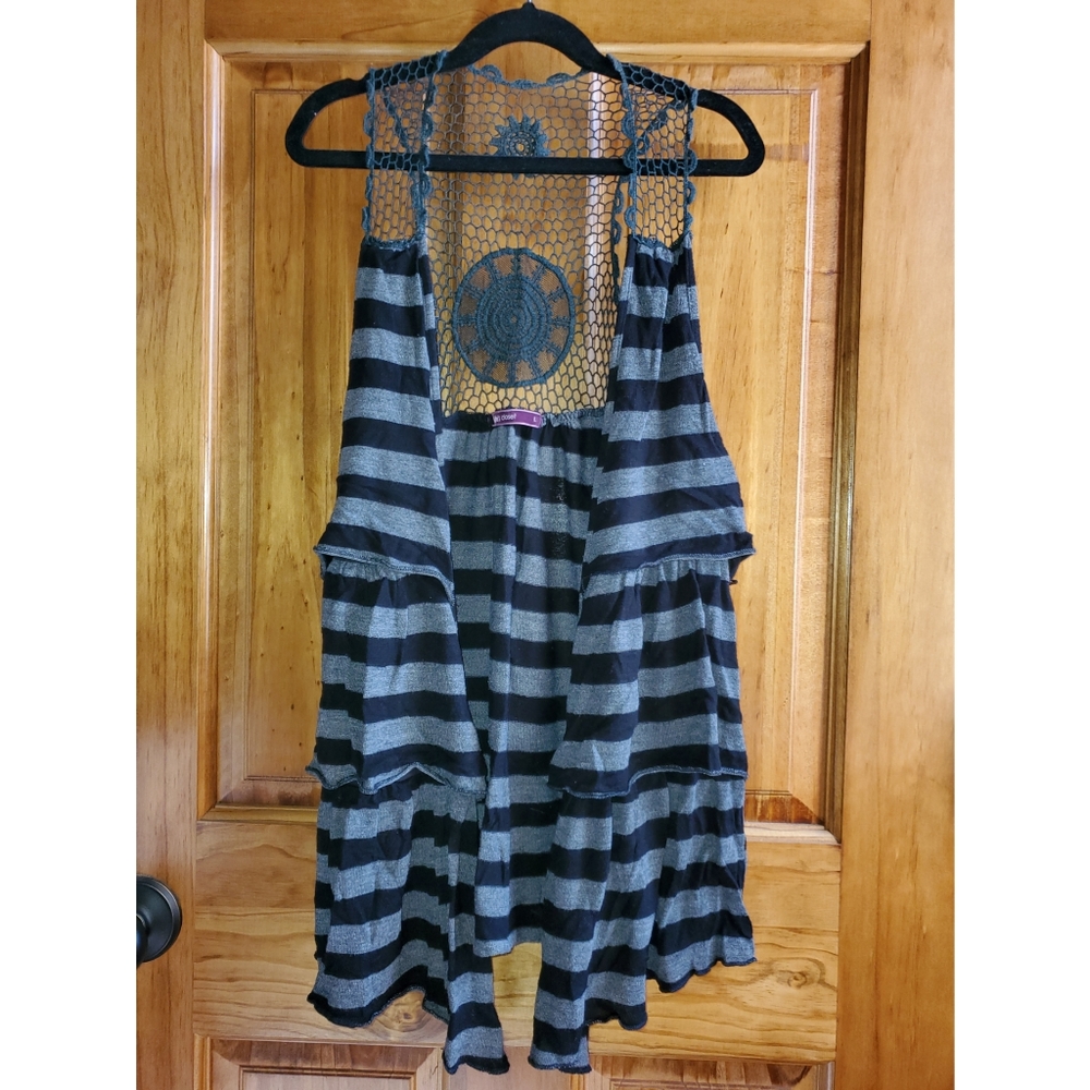 "Julie's Closet" layered vest cardigan